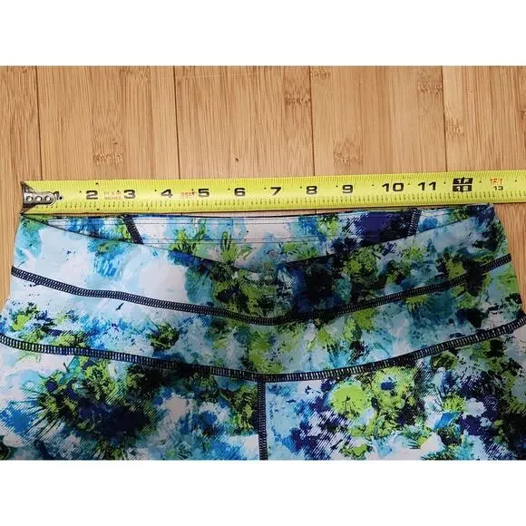 ATHLETA Women's S Sonar Tight Hypersonic Full Length Stretch Blue Green Gym Yoga - Picture 3 of 11